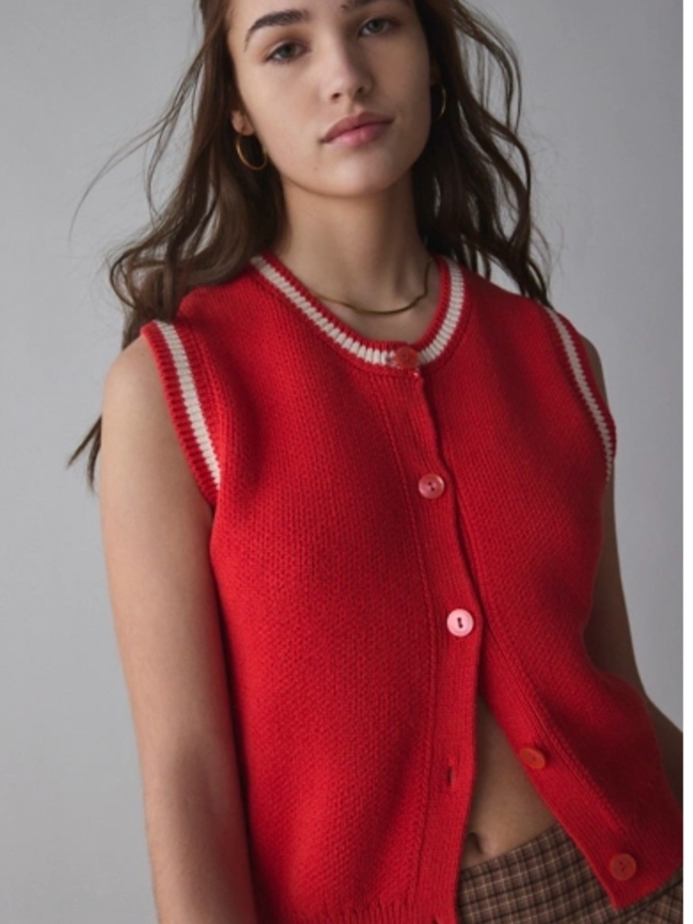 BDG Santorini Red Sweater Vest